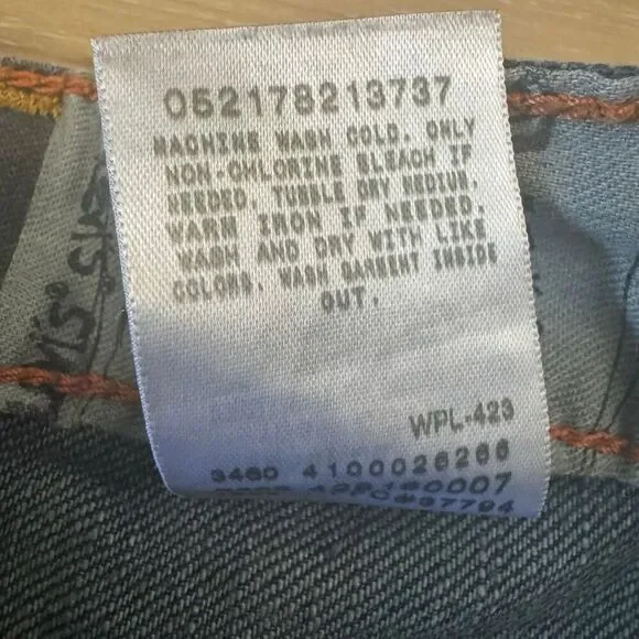 Levi’s Men’s Dark Blue Denim Carpenter Jeans Size 29 X 29 Classic Iconic Cotton - Picture 12 of 12